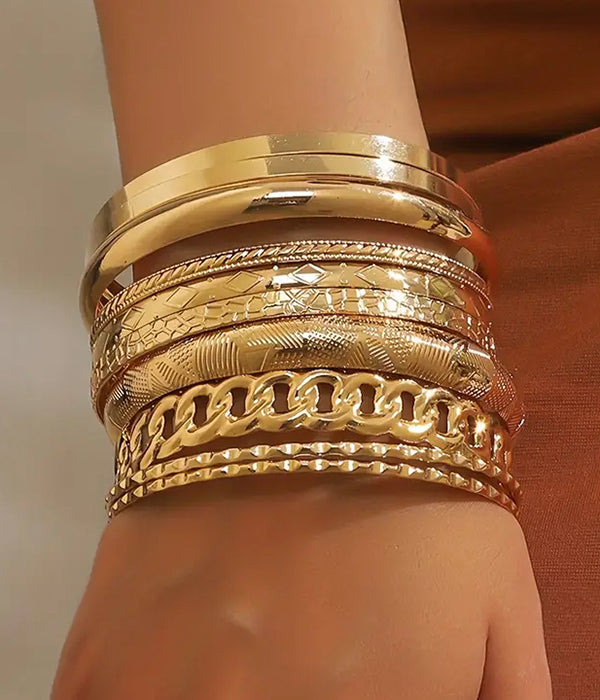 10 PIECE MIX BANGLE BRACELET SET-0