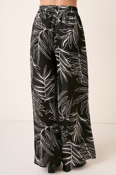Mittoshop Printed Wide Leg Pants-1