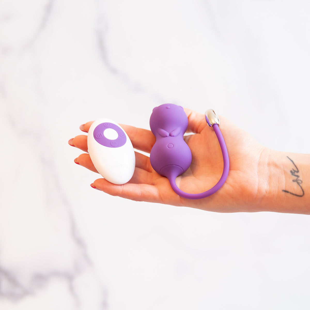 Emojibator Kitty Cat Kegel Ball Vibrator-2
