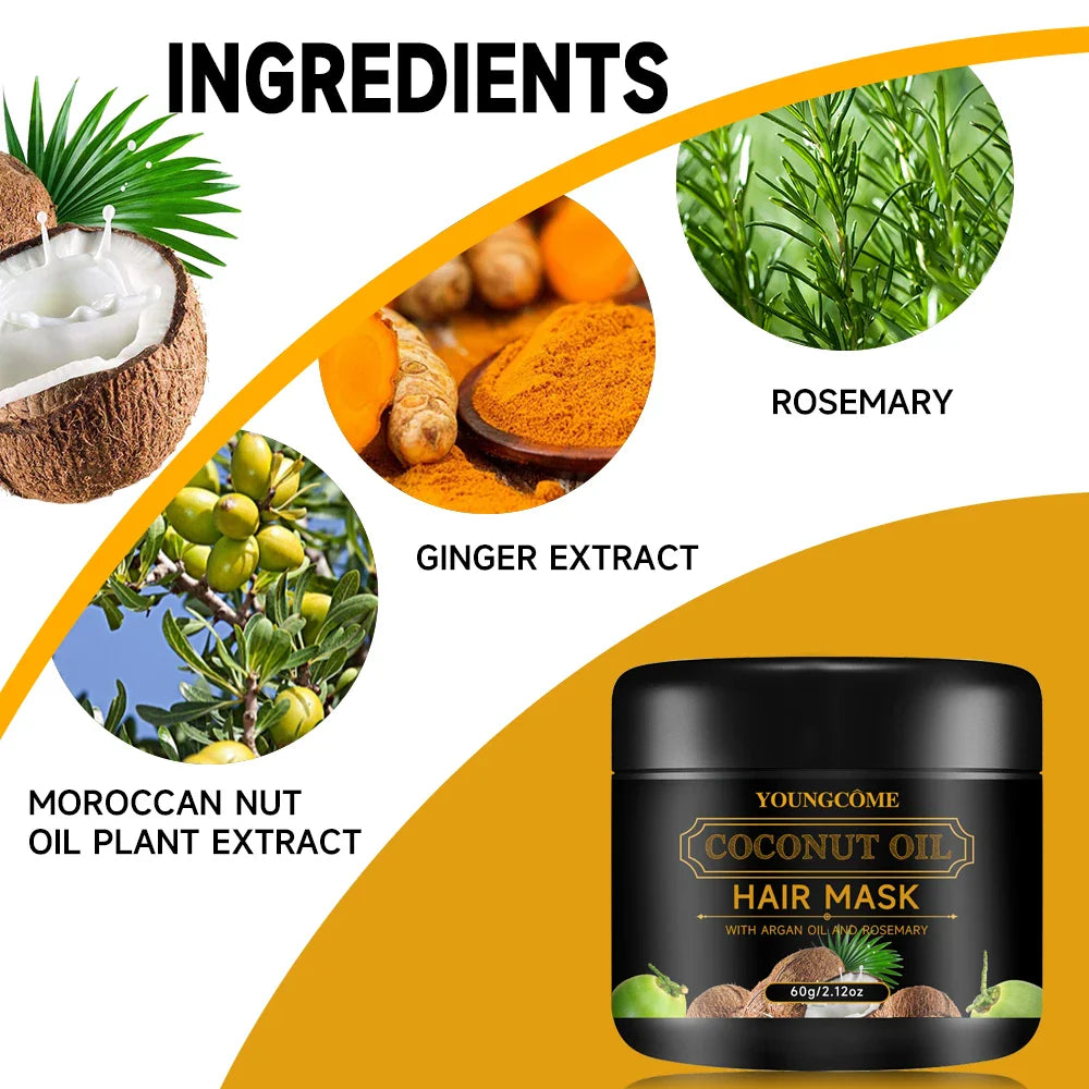 Coconut Oil Hair Mask with Rosemary & Ginger Extracts-2