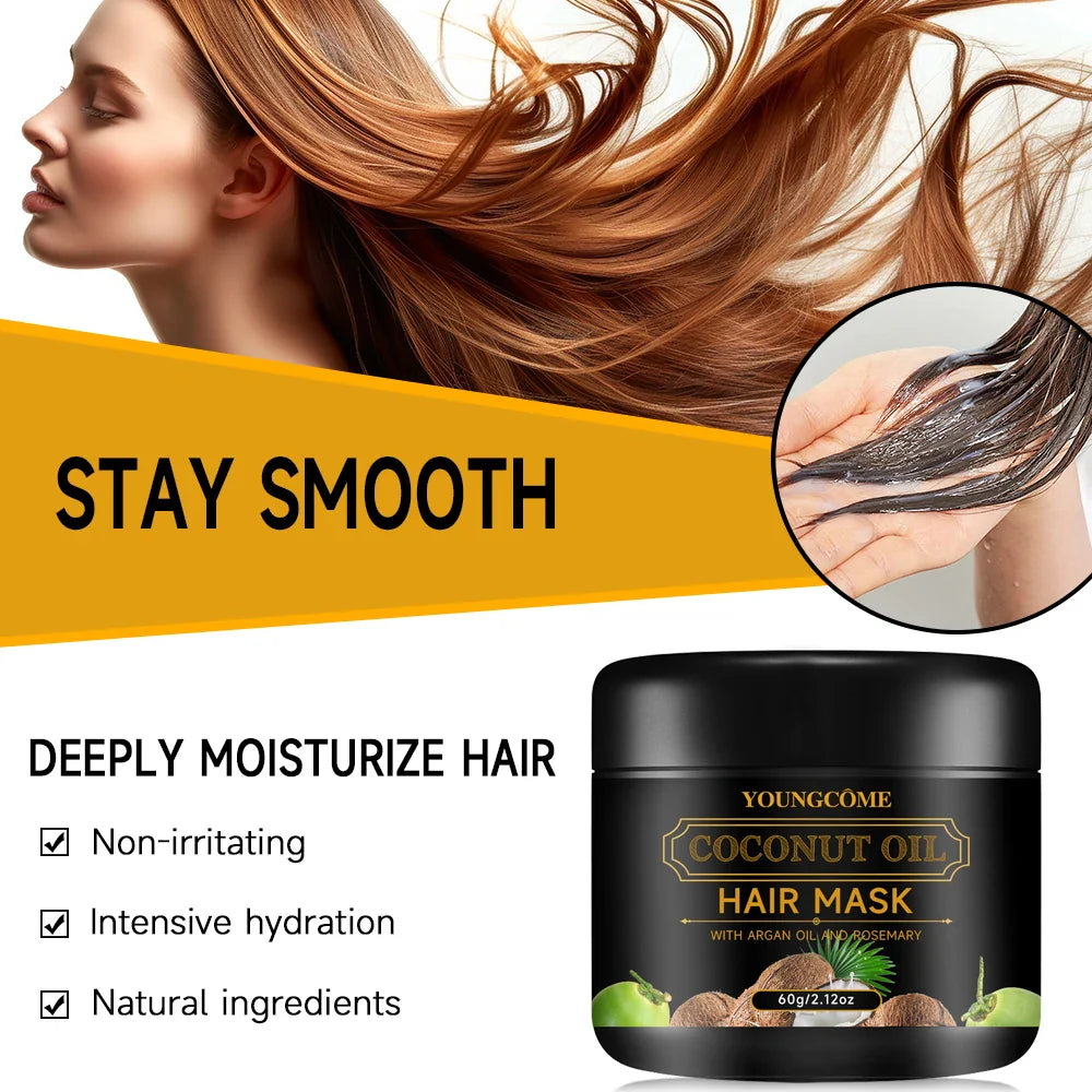 Coconut Oil Hair Mask with Rosemary & Ginger Extracts-3