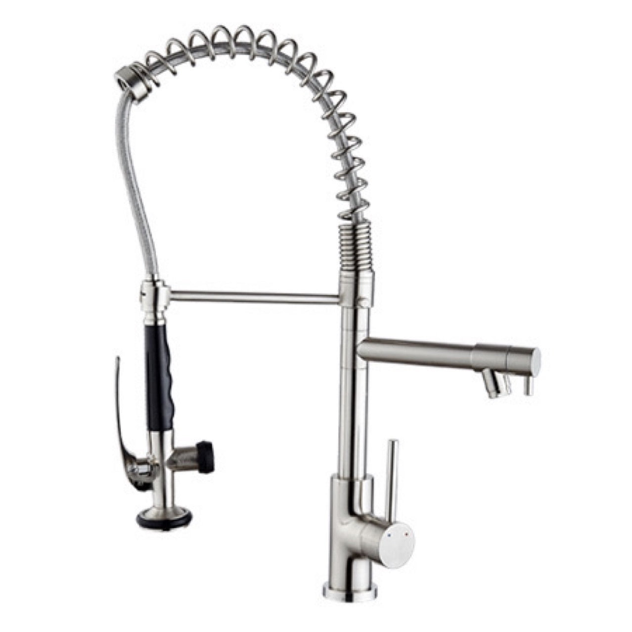 High-Pressure Copper Spring Kitchen Faucet-1