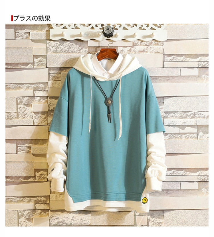 5XL Hoodies Sweatshirts Men Fake 2PAC Cotton Hooded Japanese Style Sweatshirt Mens Hip Hop Brown Causal Hoodiee Xxxtentacion-4