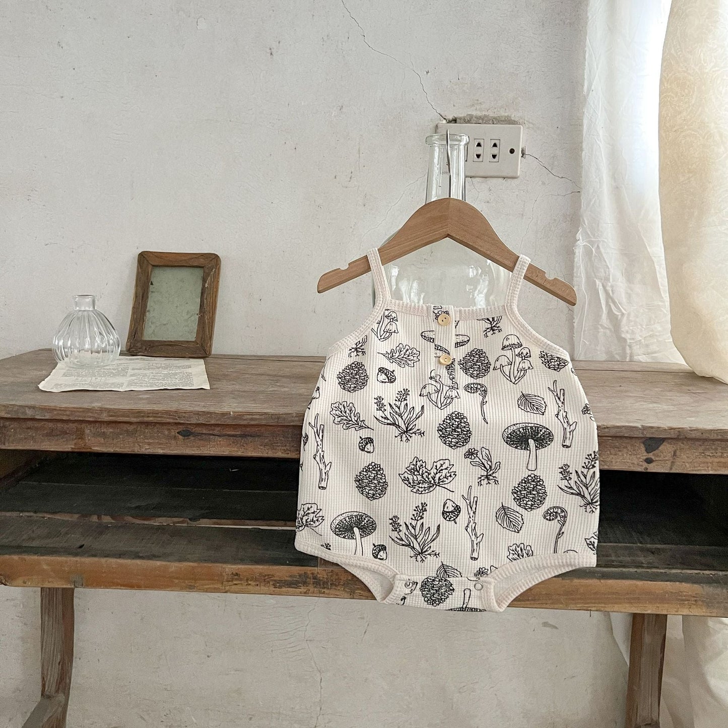 Baby Multi-Pattern Sling Soft Cotton Loose Casual Onesies-7